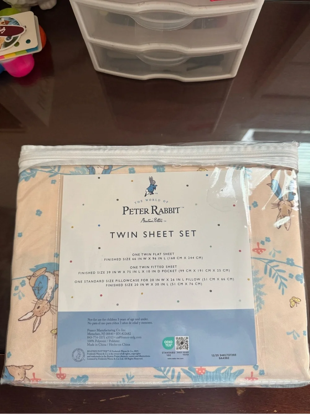 NEW Peter Rabbit Twin Sheet Set 🐰🌼 Beatrix Potter Floral Blue & Pink